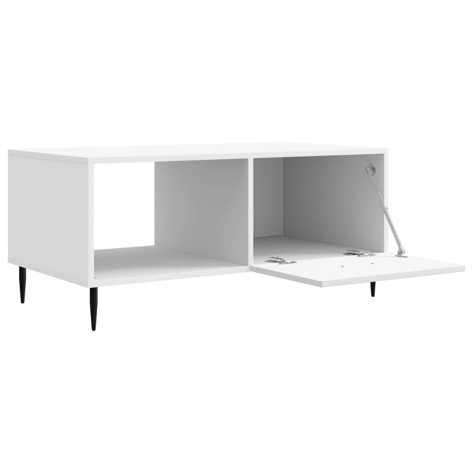 Klubska miza Bela 90 x 50 x 40 cm Inženirski les - slika 4