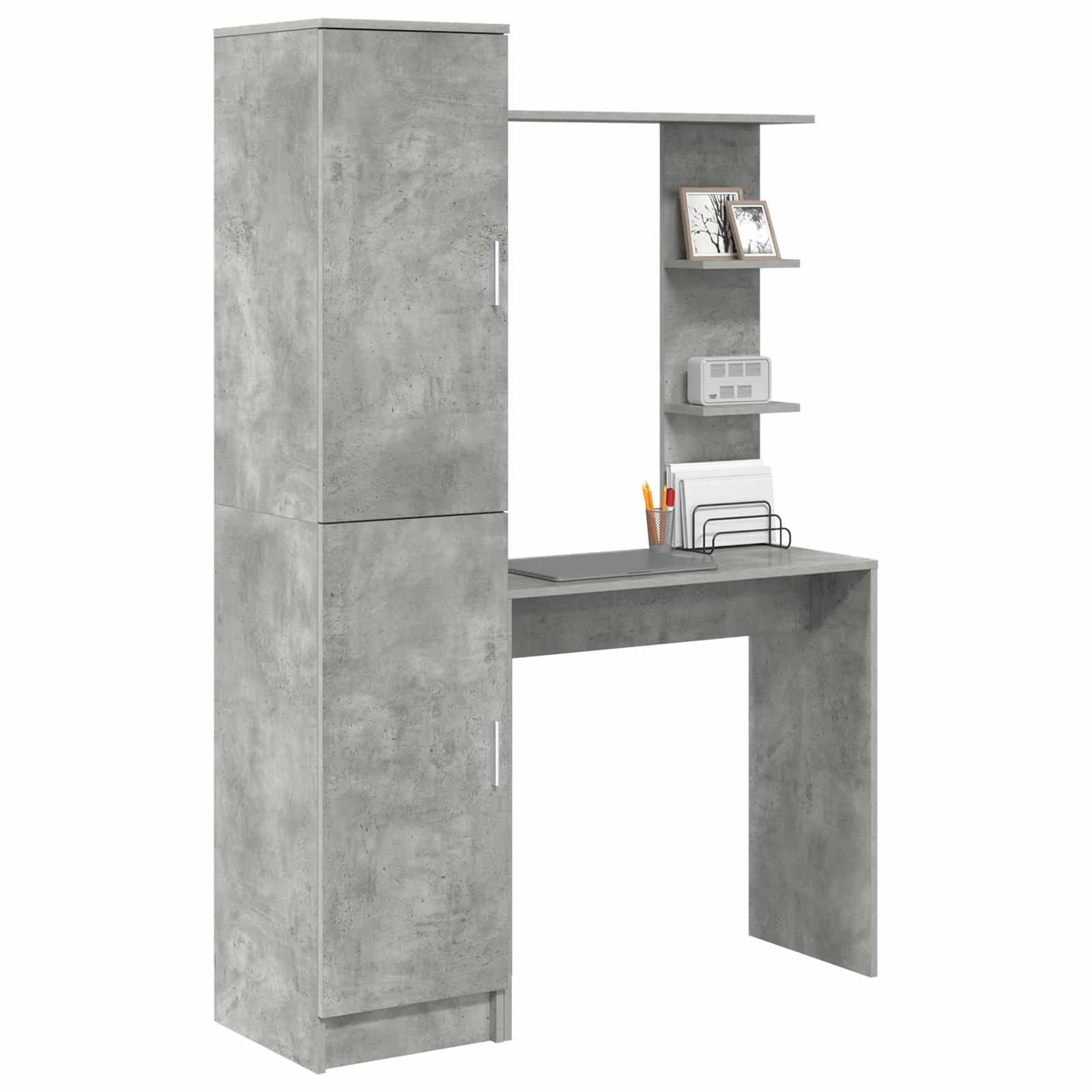 Miza Betonsko siva 113.5 x 39 x 168 cm 2 kos - slika 3