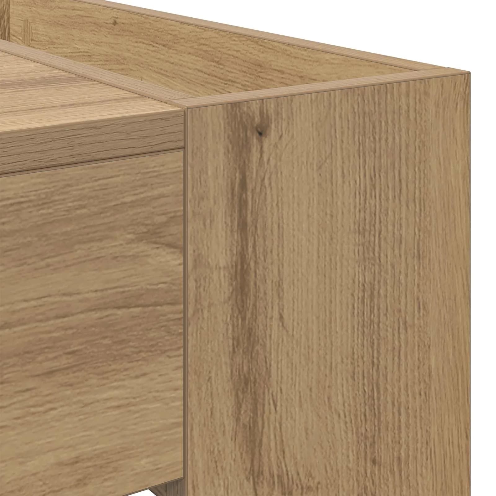 Klubska miza Umetni hrast 110 x 50 x 41 cm Inženirski les - slika 8