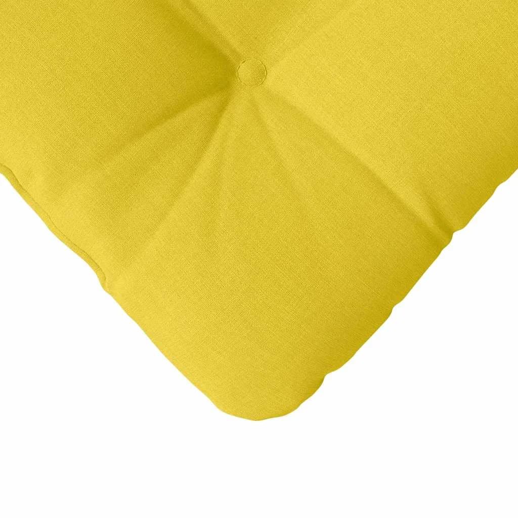 Sedežne blazine 4 kos Blago Svetlo rumena 45 x 45 x 12 cm - slika 9