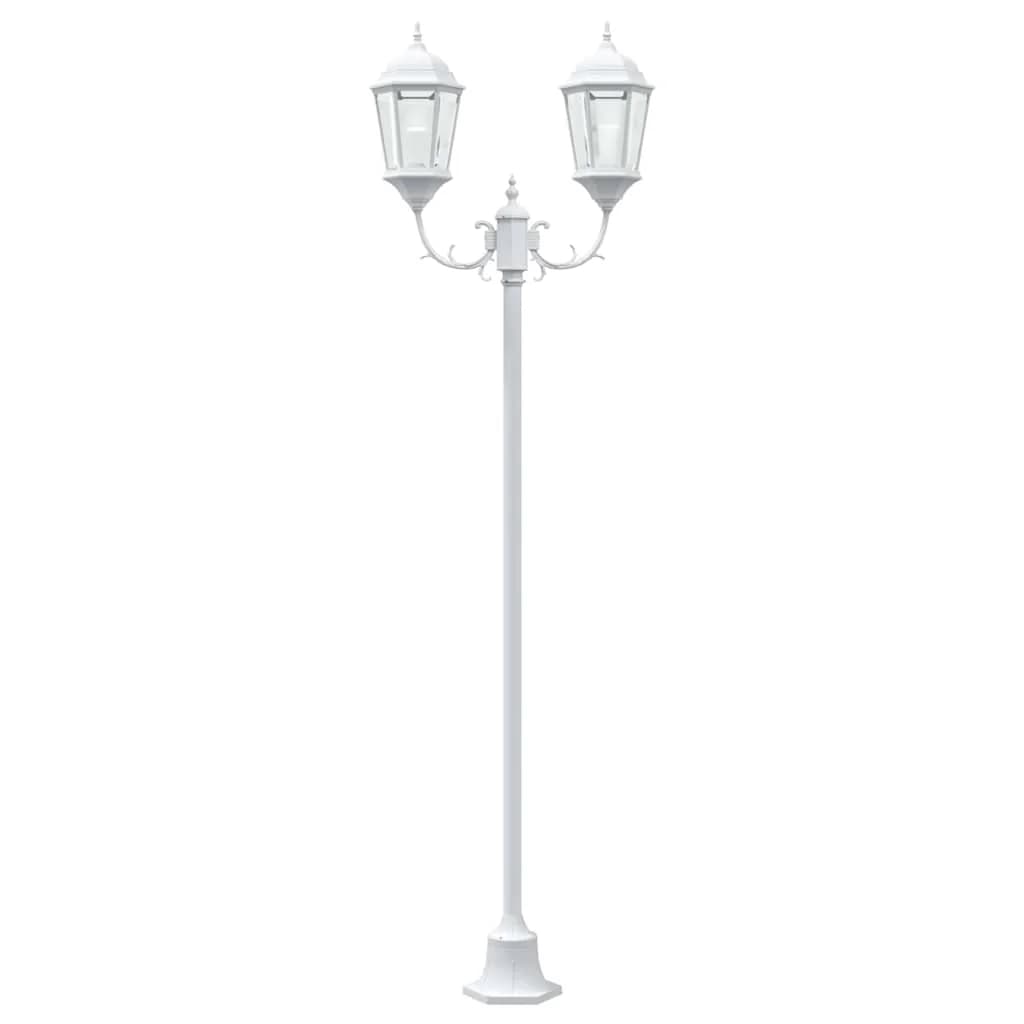 Vrtnarska svetilka Bela 68 x 20 x 235 cm Aluminij in steklo - slika 4