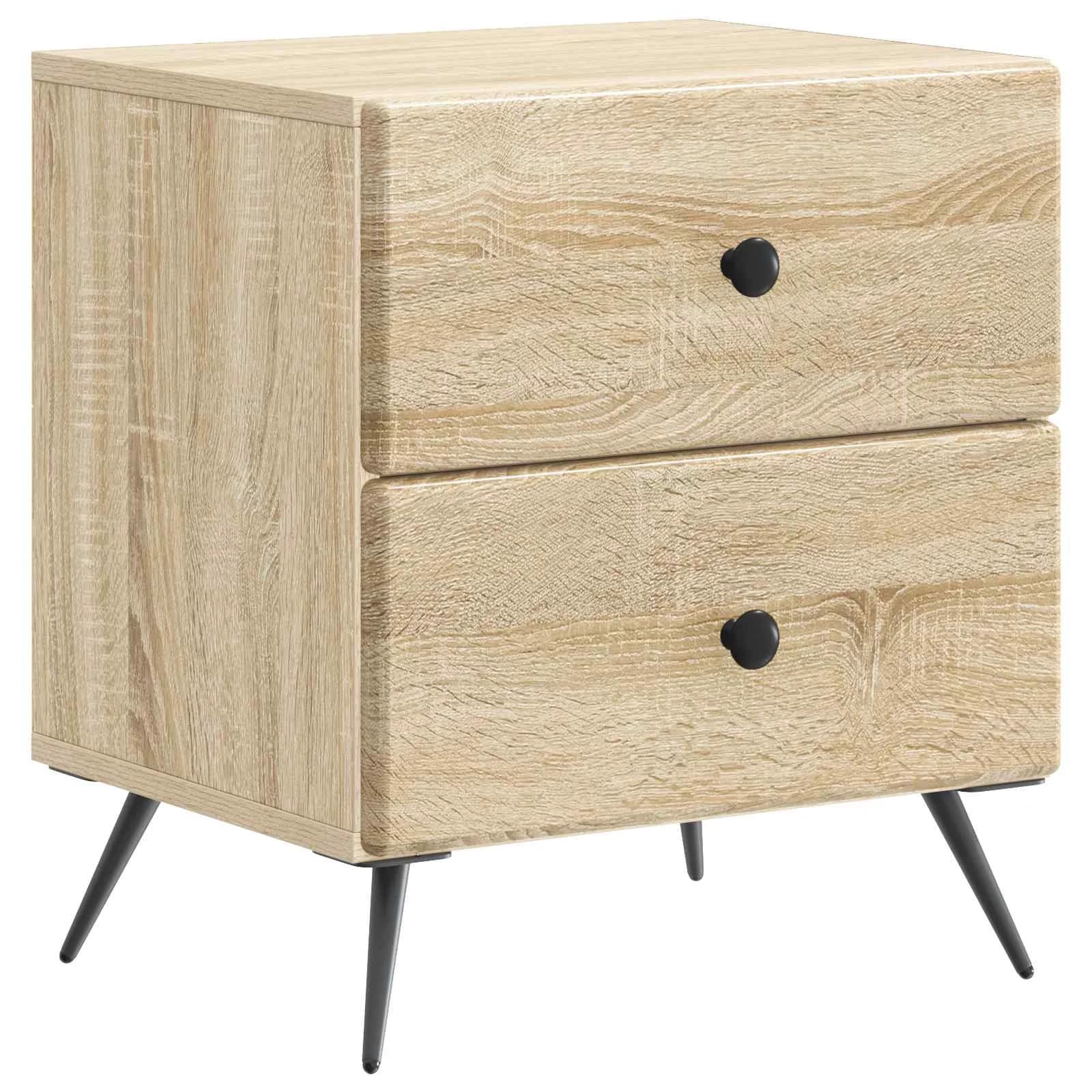 Nočna omarica Sonoma hrast 43 x 34,5 x 47,5 cm Inženirski les - slika 2