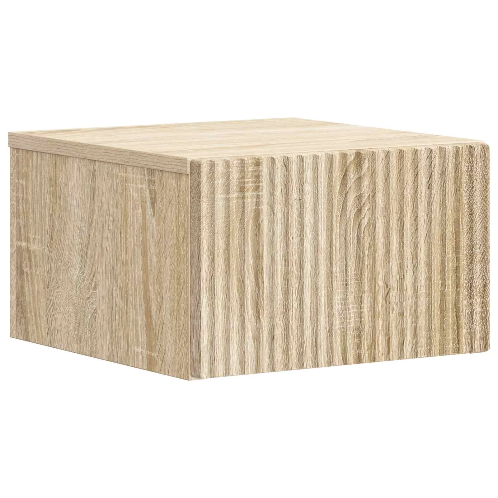 Stenski nočni omarici s predalom Sonoma hrast 33 x 34,5 x 20 cm - slika 2