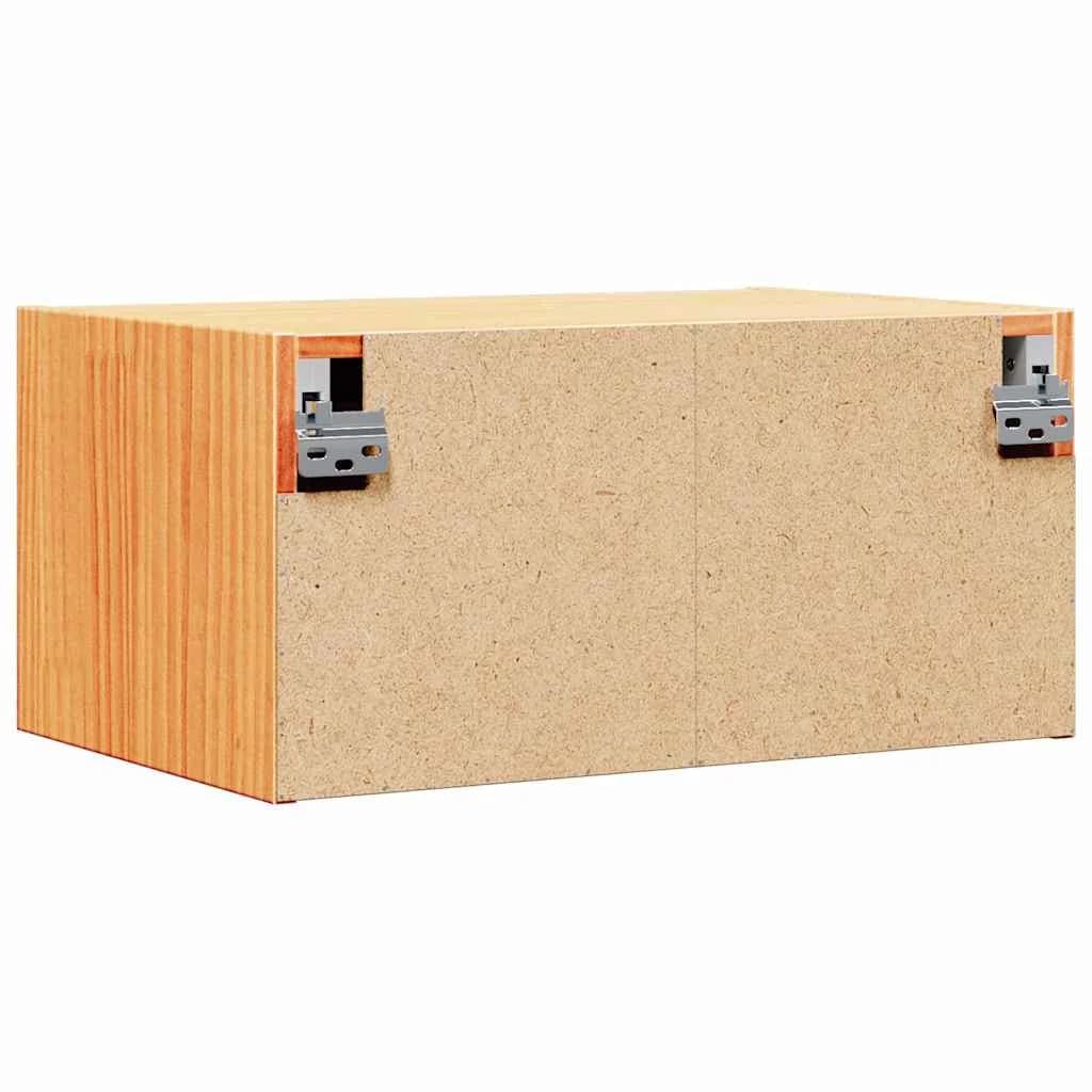 Nočna omarica Voskast rjav 50 x 32,5 x 24 cm Trdna borovina - slika 8