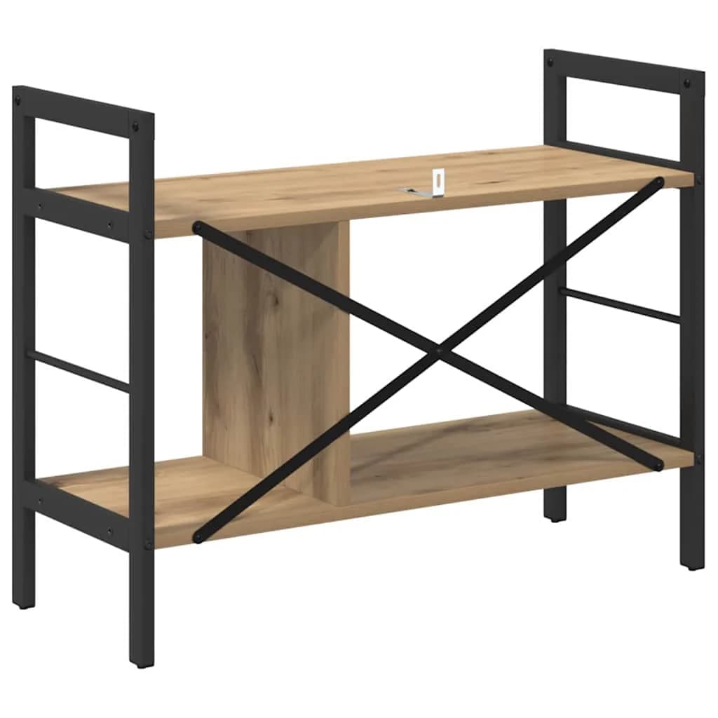 Knjižna polica 3 nivojev 75 x 30 x 58,5 cm Inženirski les - slika 7