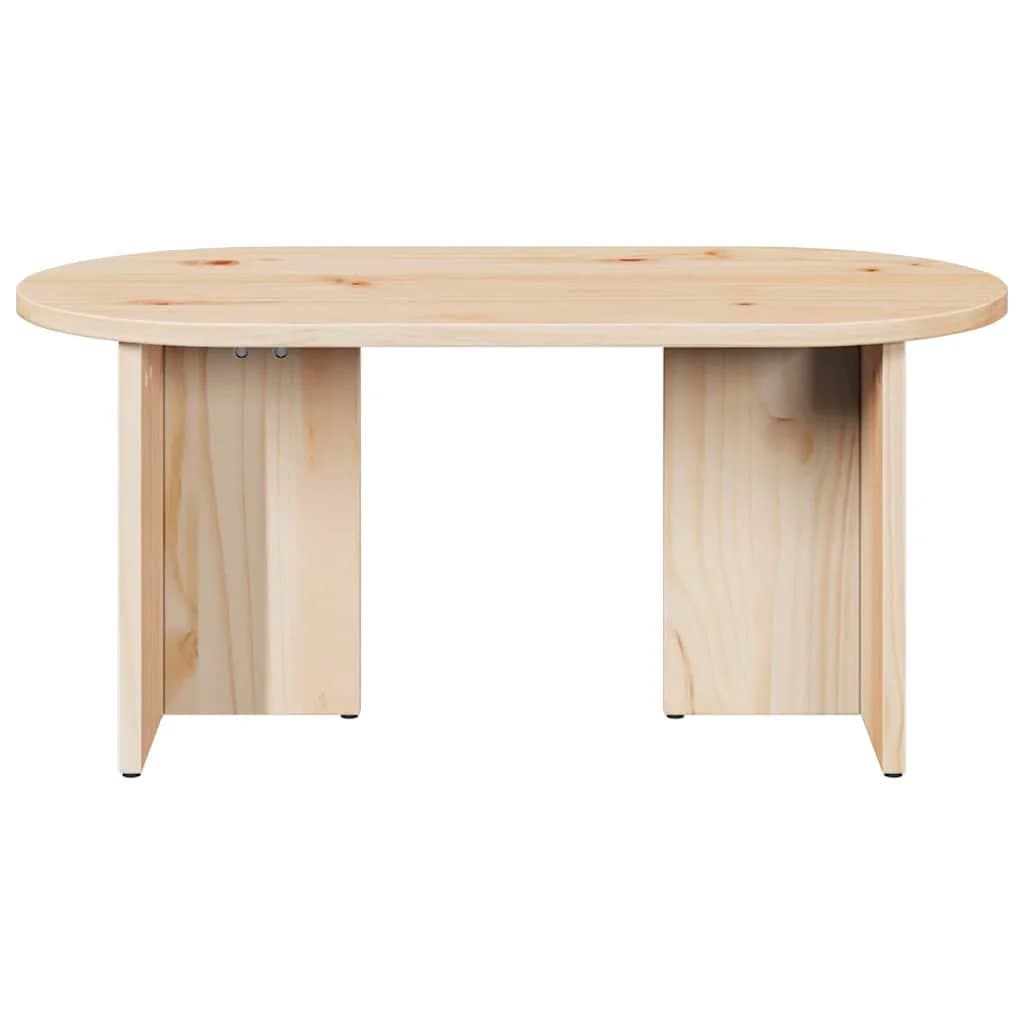 Klubska miza Naravna 80 x 39,5 x 35 cm Trden borov les - slika 6