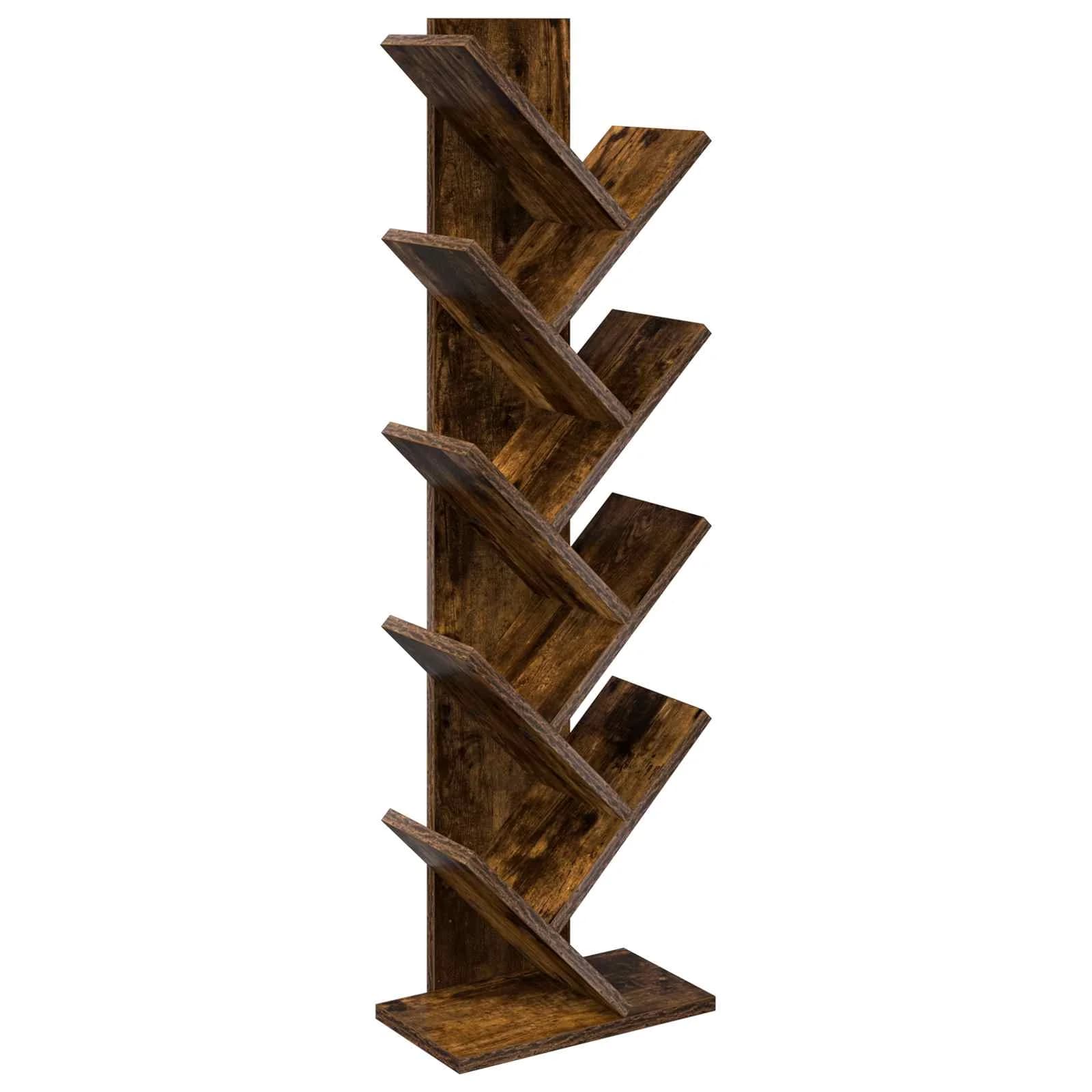 Polica za knjige v obliki drevesa 6-nadstropna 30 x 18 x 100 cm - slika 2