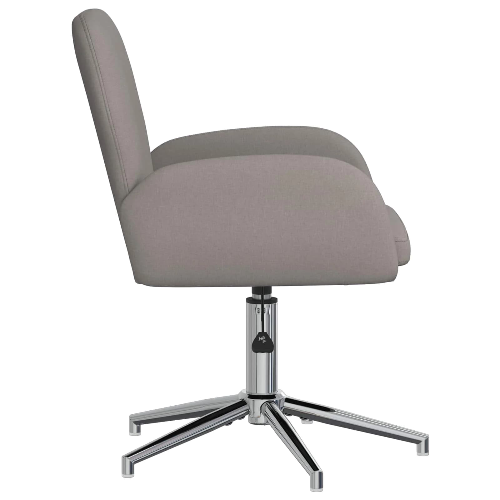 Vrteči pisarniški stoli 4 kos 54 x 58 x 90 cm Taupe Blago - slika 4