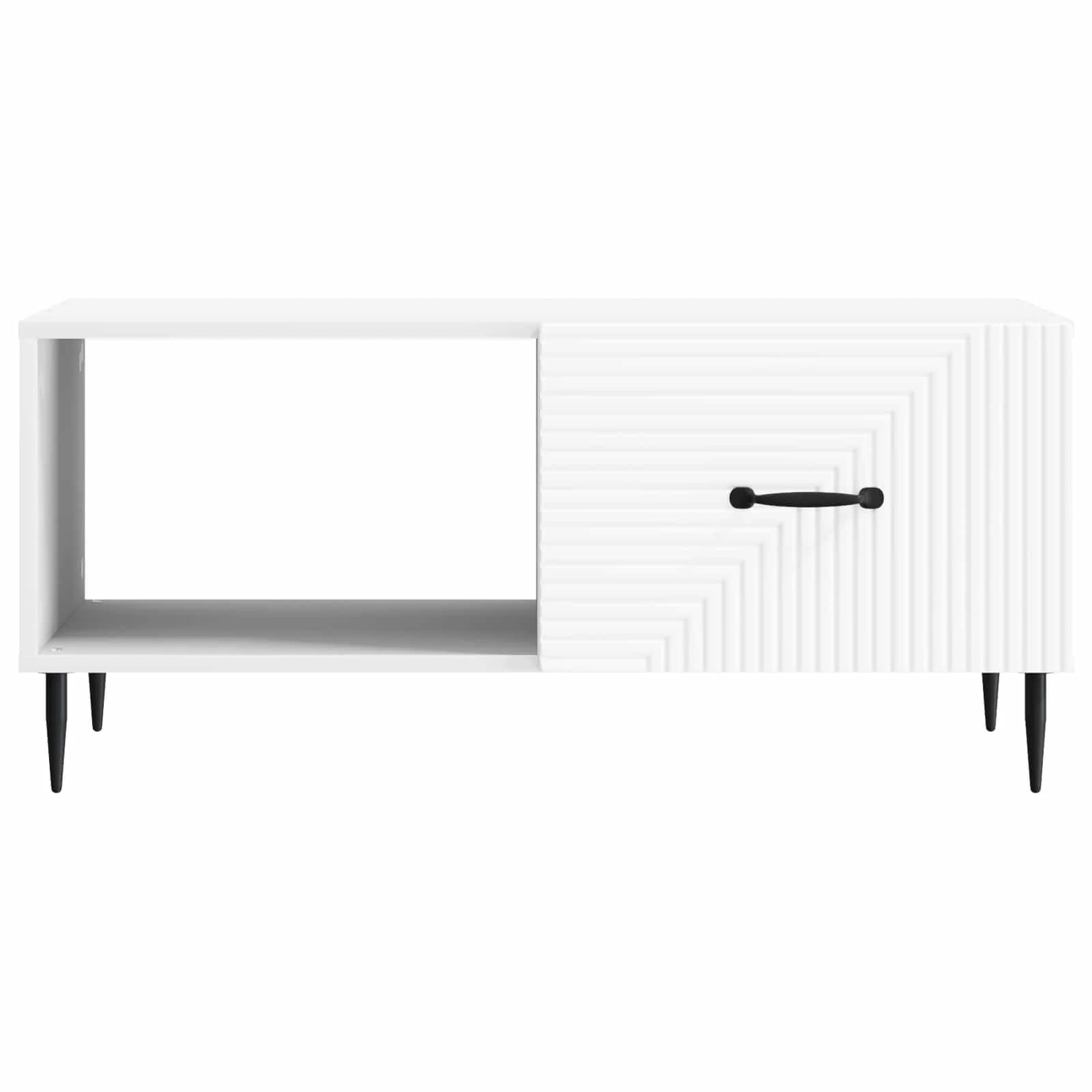 Klubska miza Bela 90 x 50 x 40 cm Inženirski les - slika 5