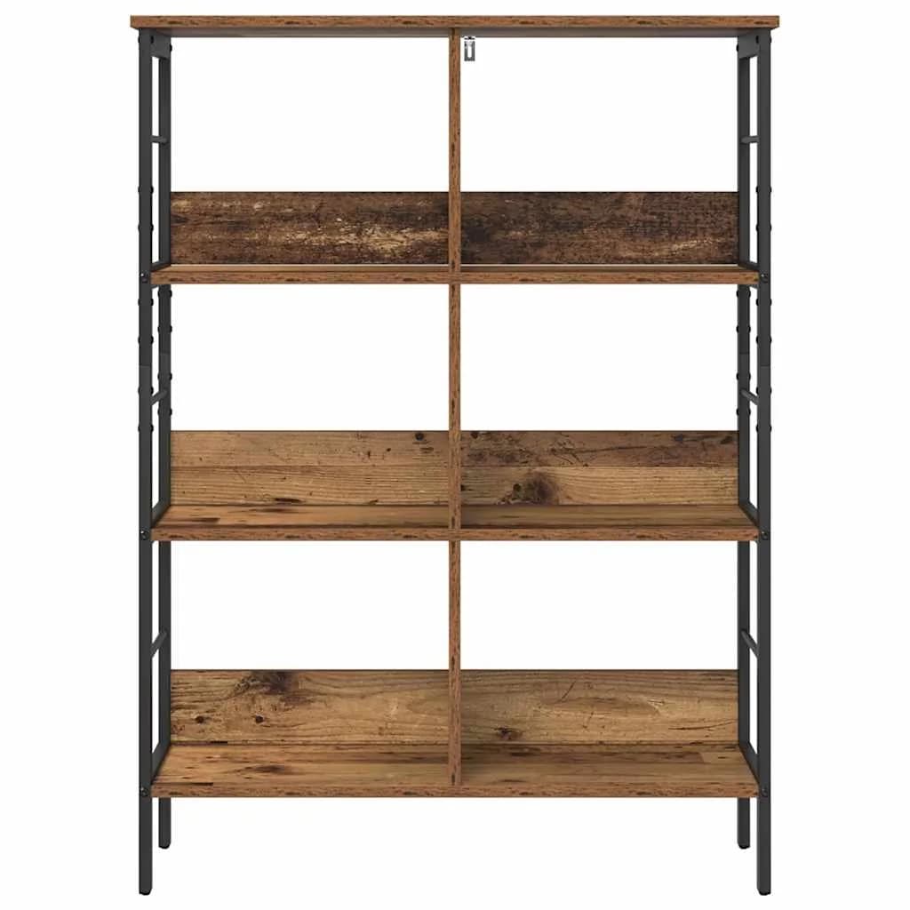 Knjižna polica 6 nivojev 82 x 32 x 112 cm Inženirski les - slika 5