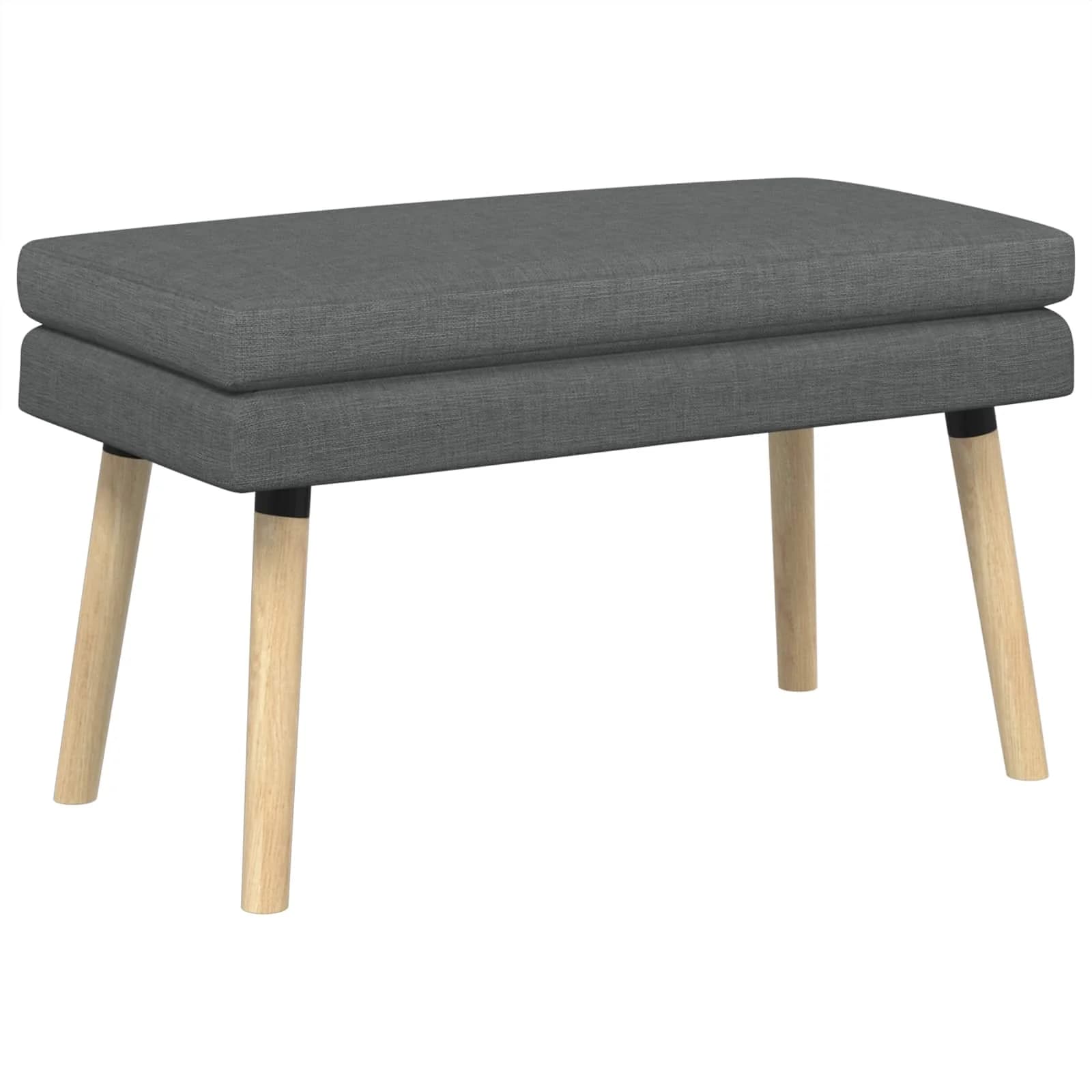 Dvojna klop Temno siva 80 x 40 x 47 cm Blago - slika 2