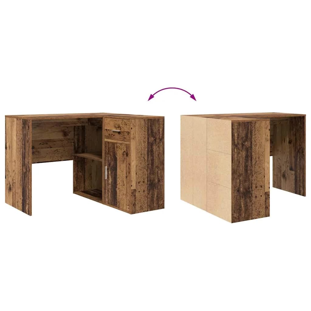 Kotniška miza s predalom Star les 102 x 88 x 75 cm - slika 11