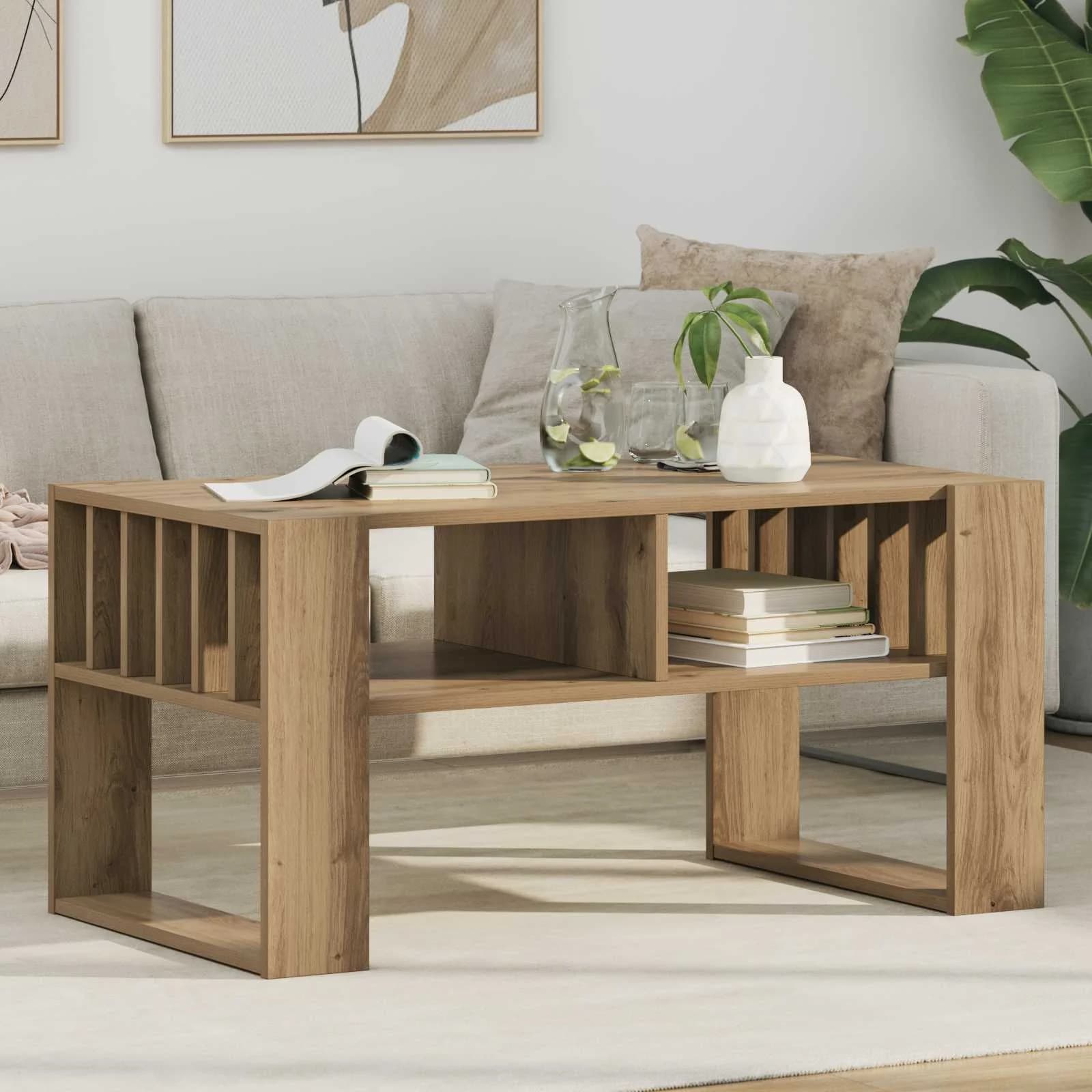 Klubska miza Umetni hrast 92 x 49,5 x 45 cm Inženirski les