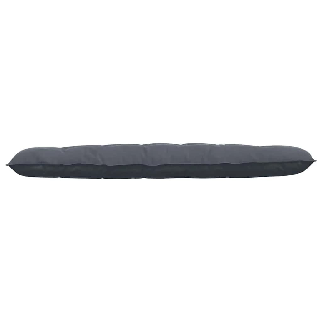 Poglavni vzglavnik Temno siva 180 x 50 cm Žametna tkanina - slika 5