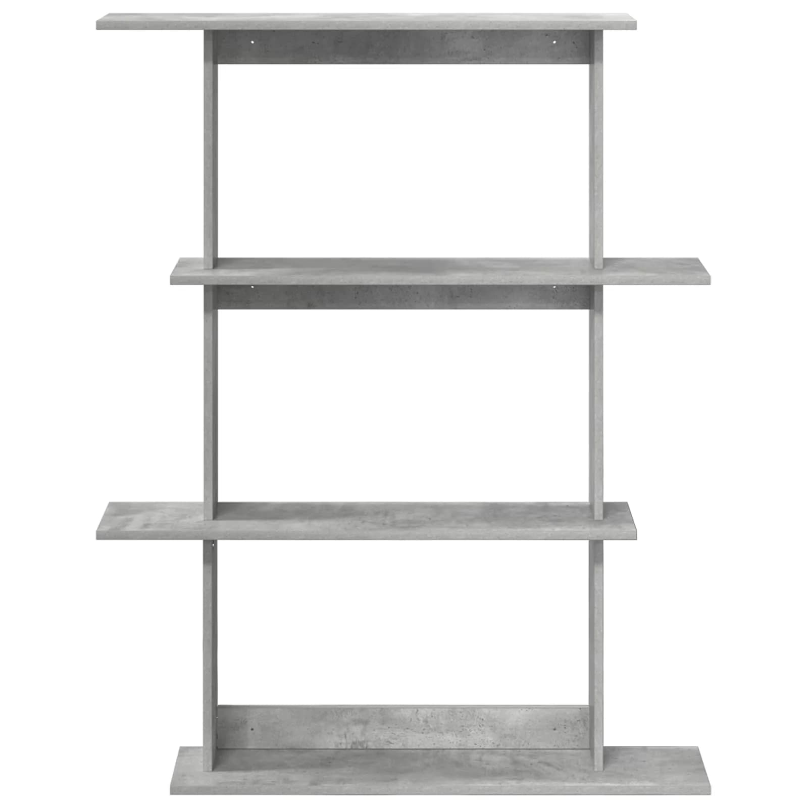 Stenska polica Betonsko siva 100 x 20 x 126 cm Inženirski les - slika 4