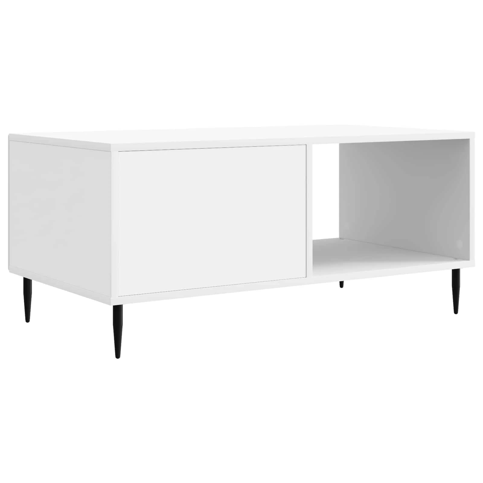 Klubska miza Bela 90 x 50 x 40 cm Inženirski les - slika 7