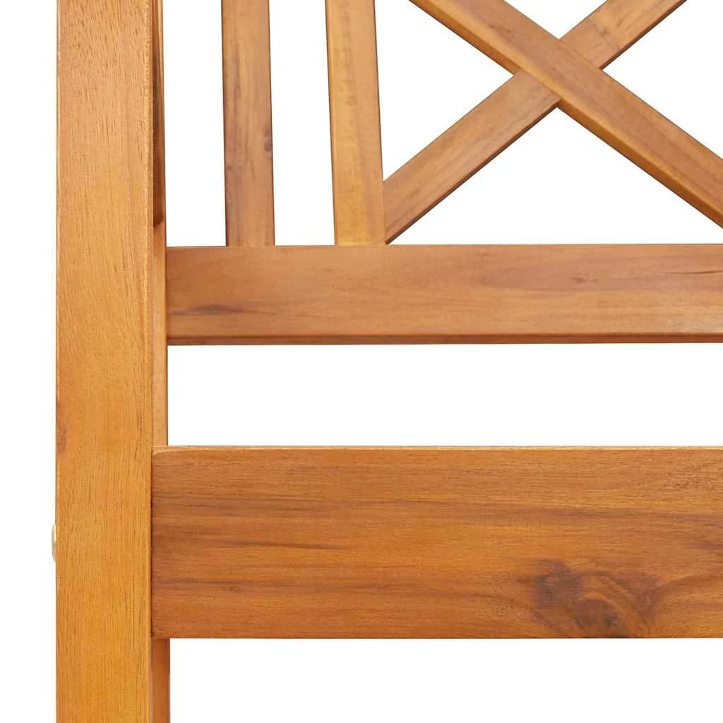 Zunanja klop Naravna 180 x 56 x 90 cm Masiven les akacije - slika 7