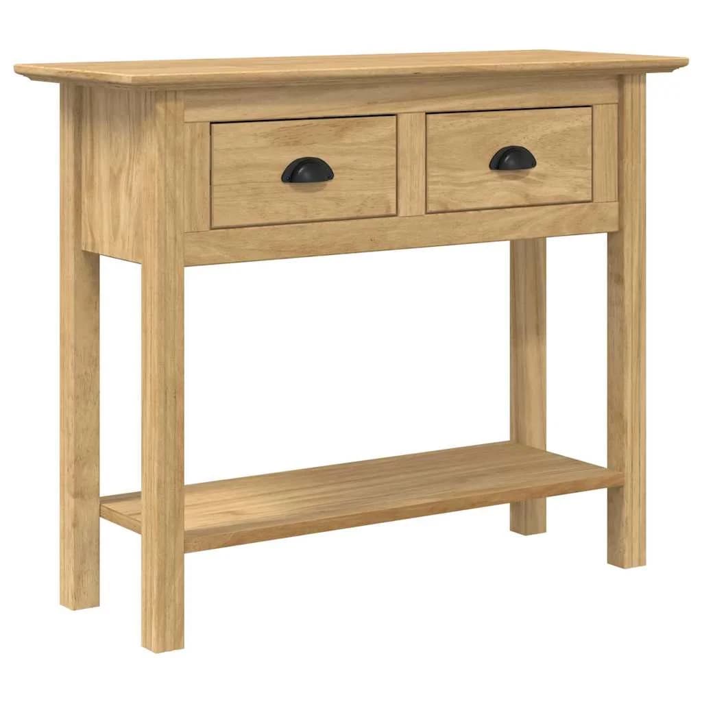 Konzolna miza BODO Medeno rjava 91 x 34,7 x 74 cm - slika 2