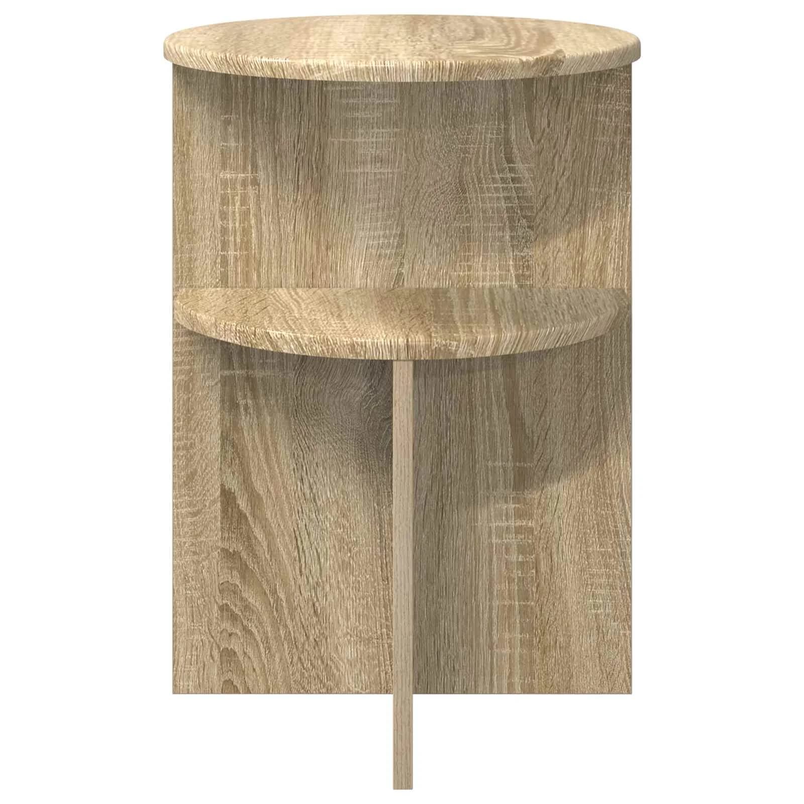 Stranska miza Sonoma hrast Ø 39,5 x 55 cm Inženirski les - slika 5