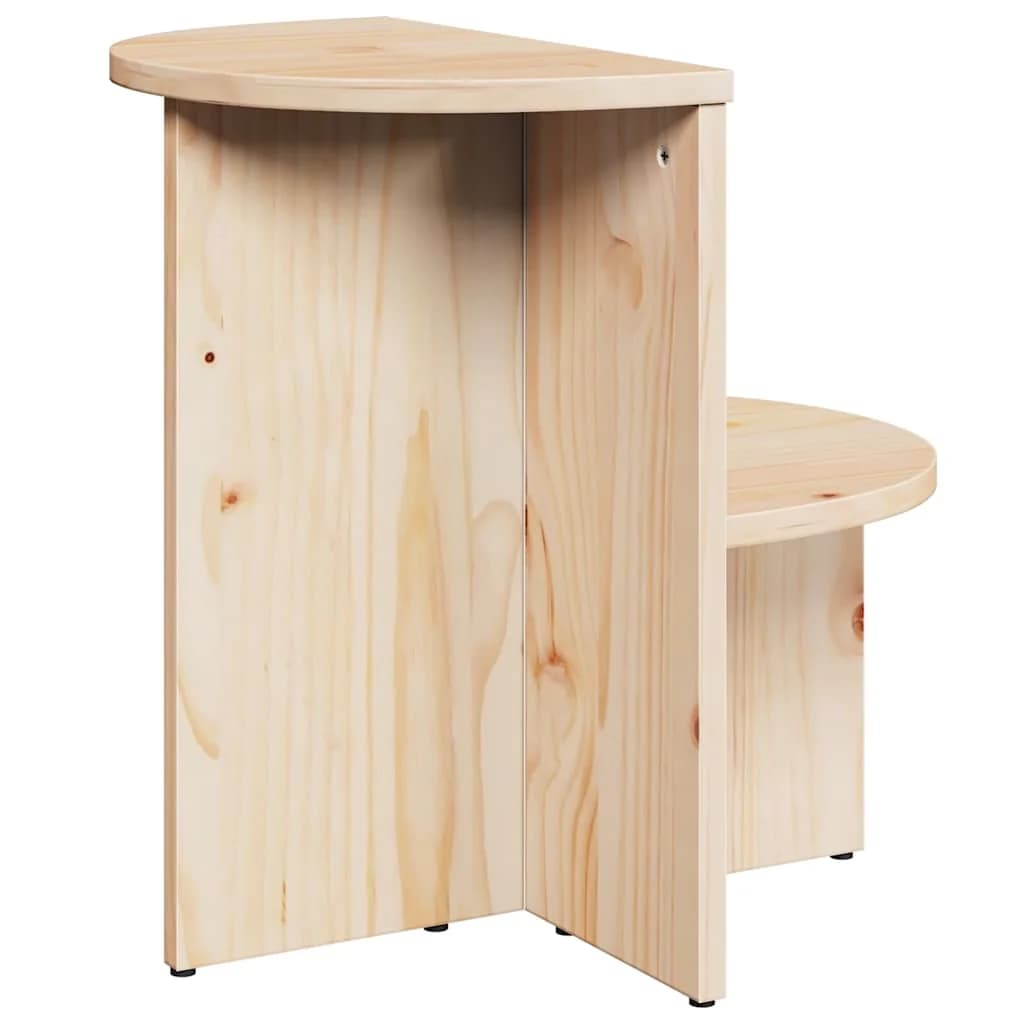 Klubska miza Naravna 50 x 40 x 50 cm Trdna borovina - slika 7