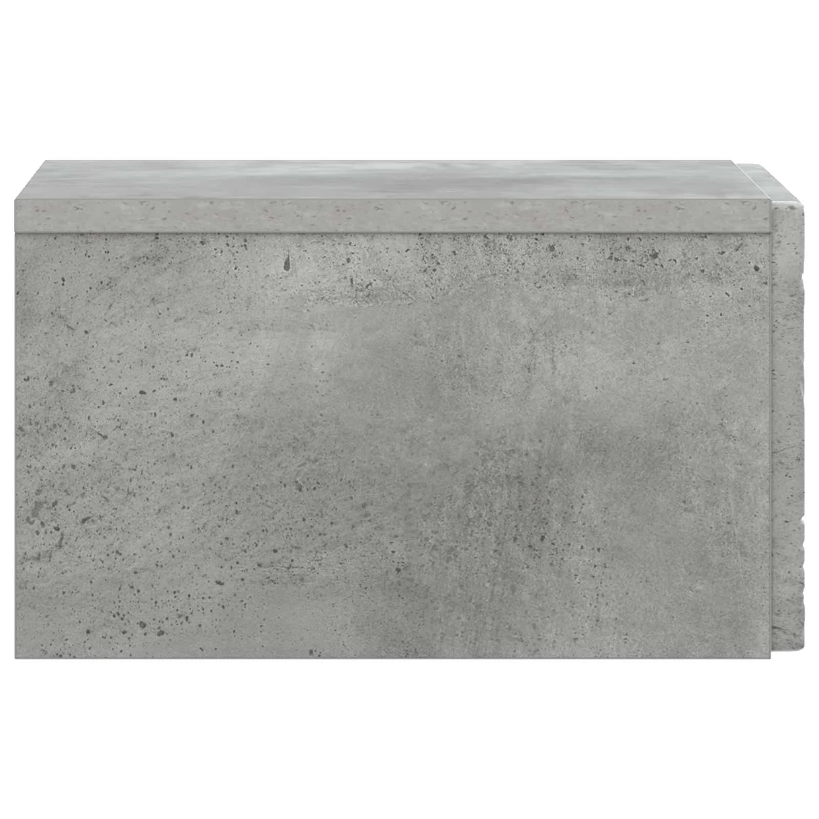 Stenska stranska miza 2 kos Betonsko siva 34,5 x 33 x 20 cm - slika 7