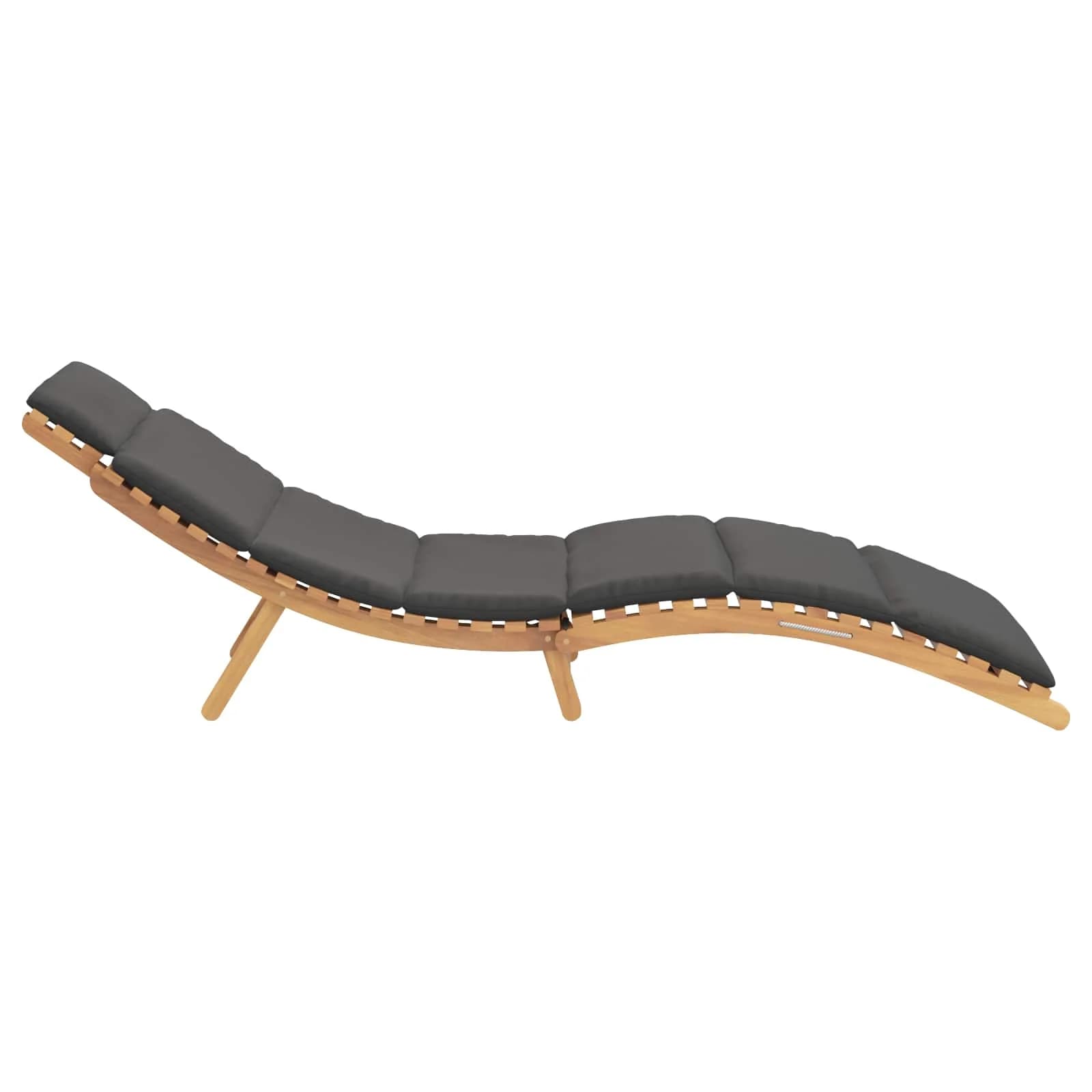 Vrtna ležalnika Rjava 198 x 55 x 58,5 cm Trden tikov les - slika 5