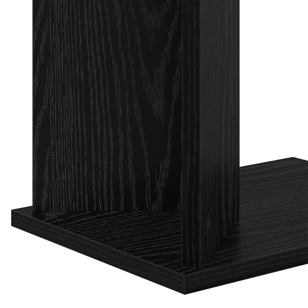 Stranska miza Črna Orehovina 35 x 25 x 50 cm Inženirski les - slika 9