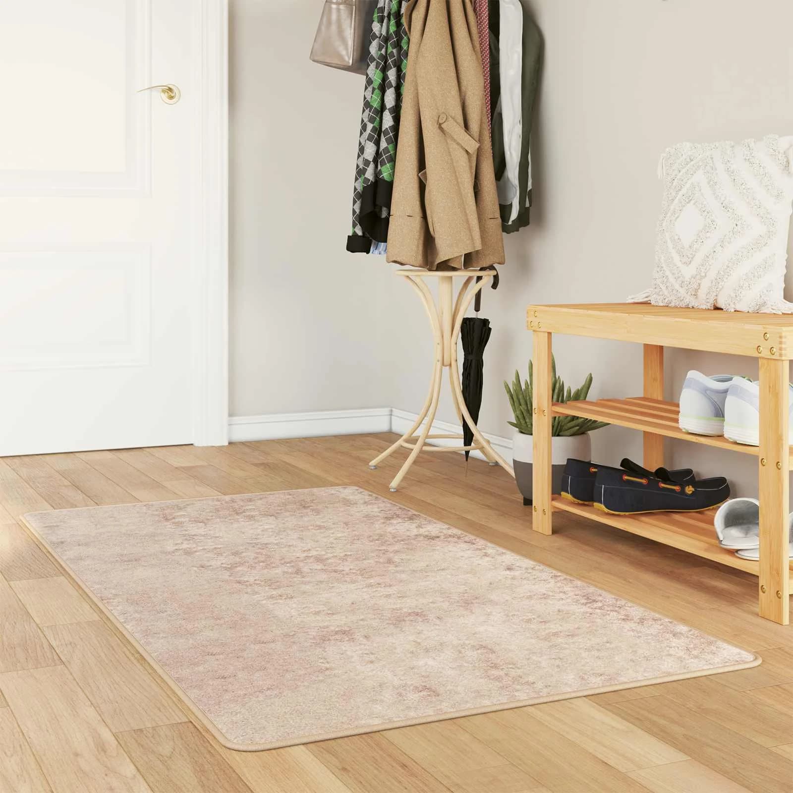 Preproga runner MARSA Bež 100 x 150 cm Poliester in PVC