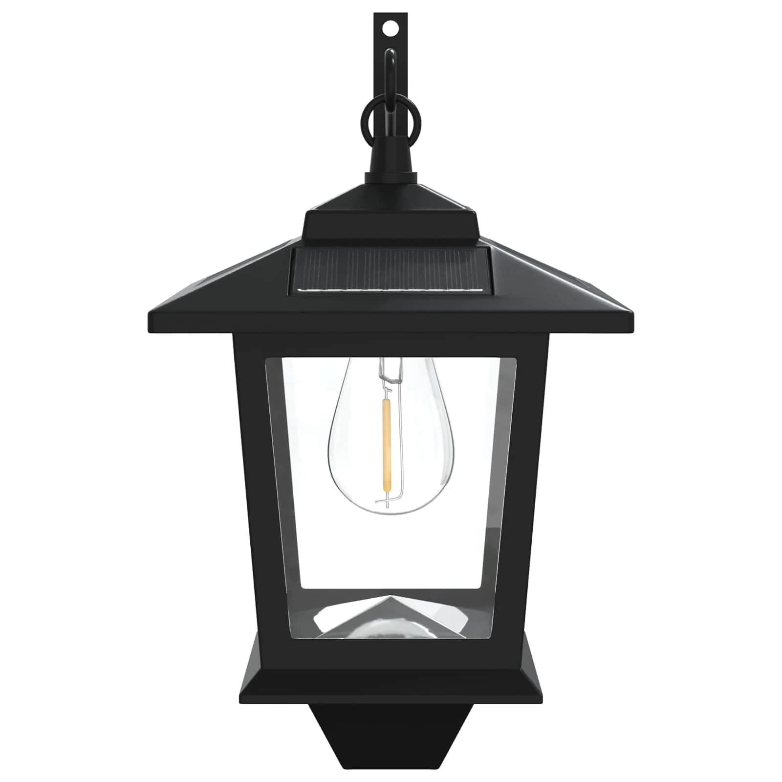 Stenska Svetilka with LED Bulb 2 kos Črna 19 x 14 x 25 cm - slika 5