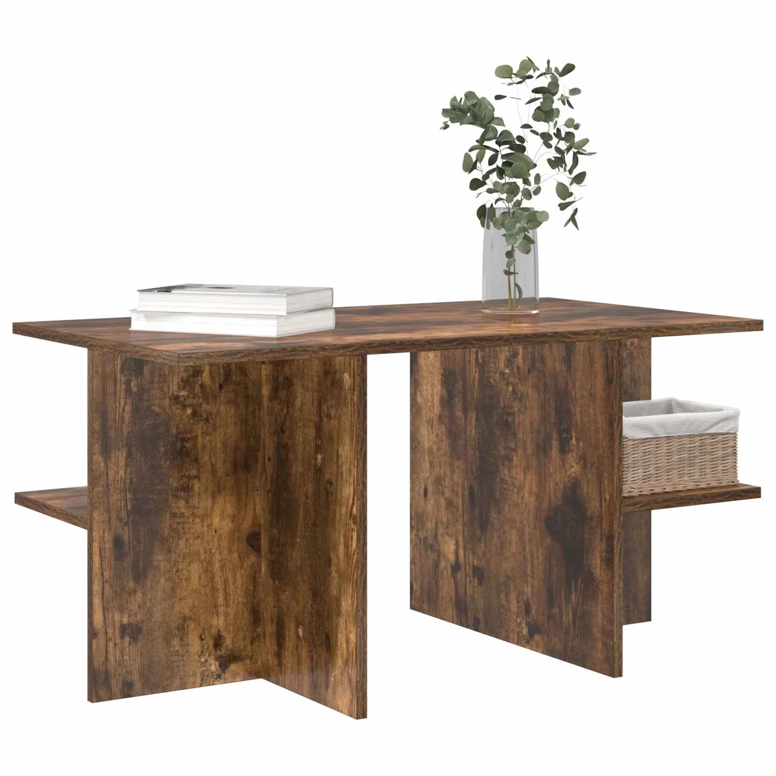Klubska miza Dimljeni Hrast 87 x 50 x 45 cm Konstruirano leseno - slika 3