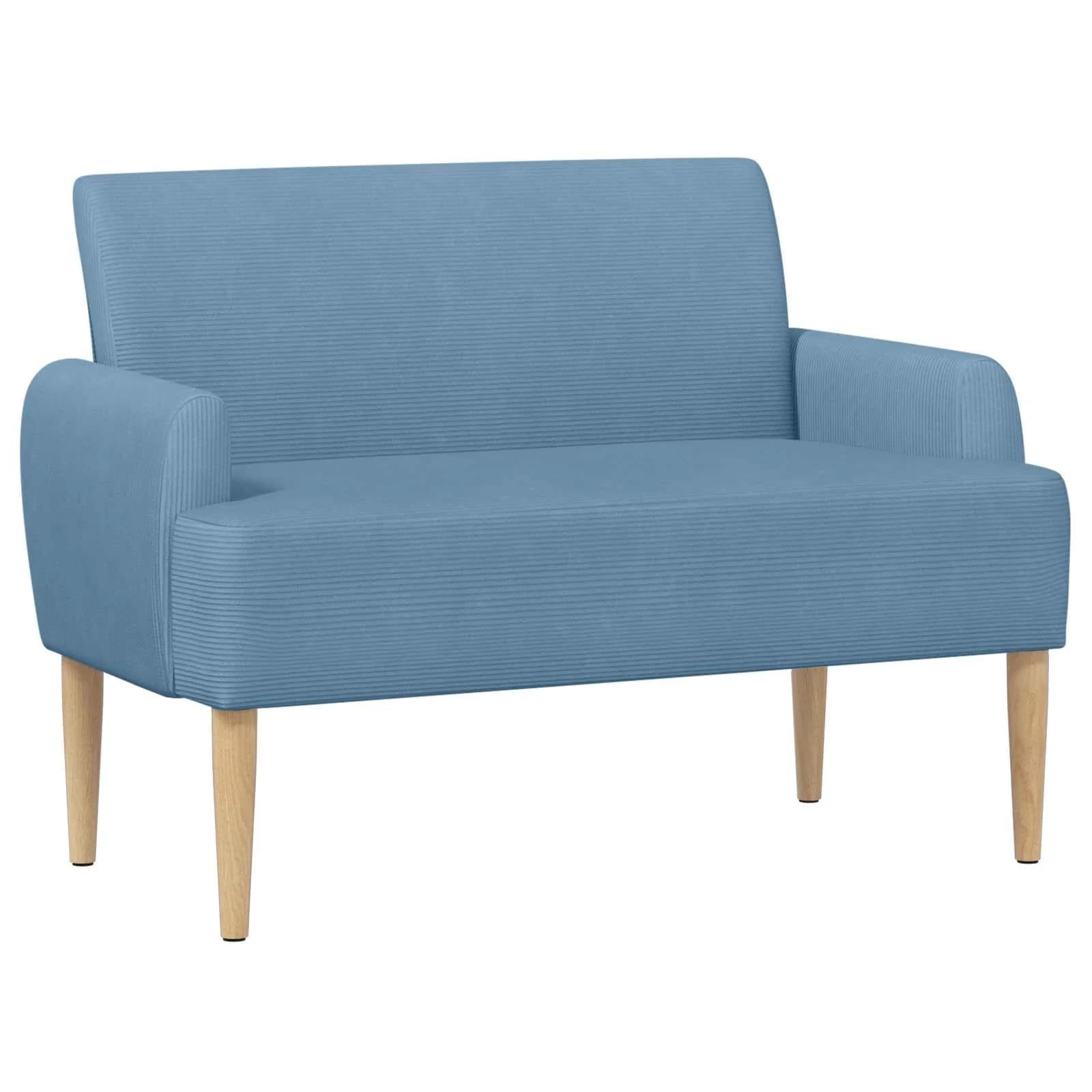 Dvojnica s gumbi Modra 116 x 67 x 81 cm Žametna tkanina - slika 2