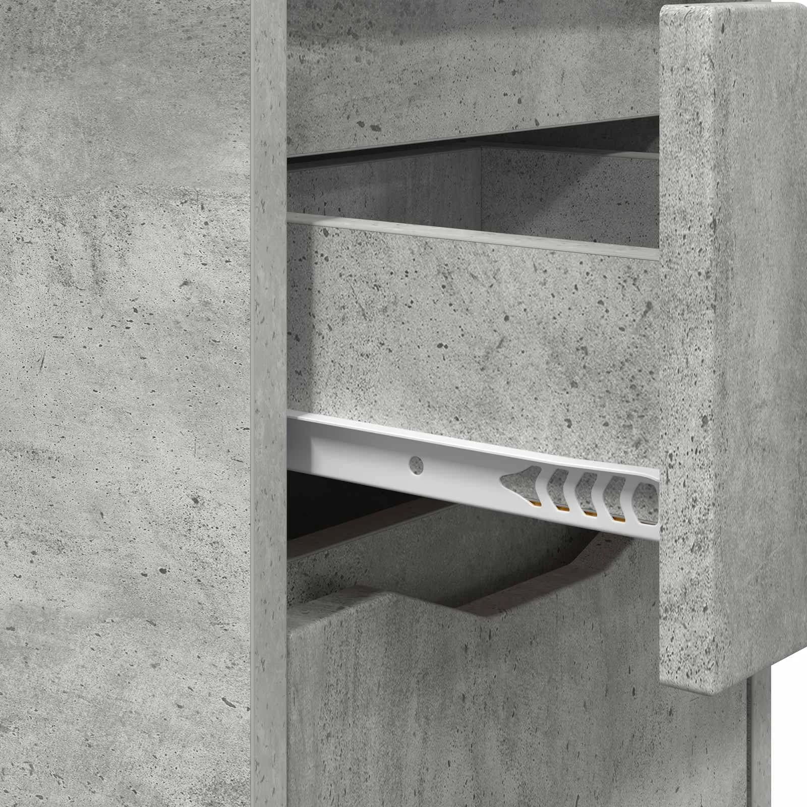 Posteljne mize 2 kos Betonsko siva 30,5 x 30 x 43 cm - slika 9