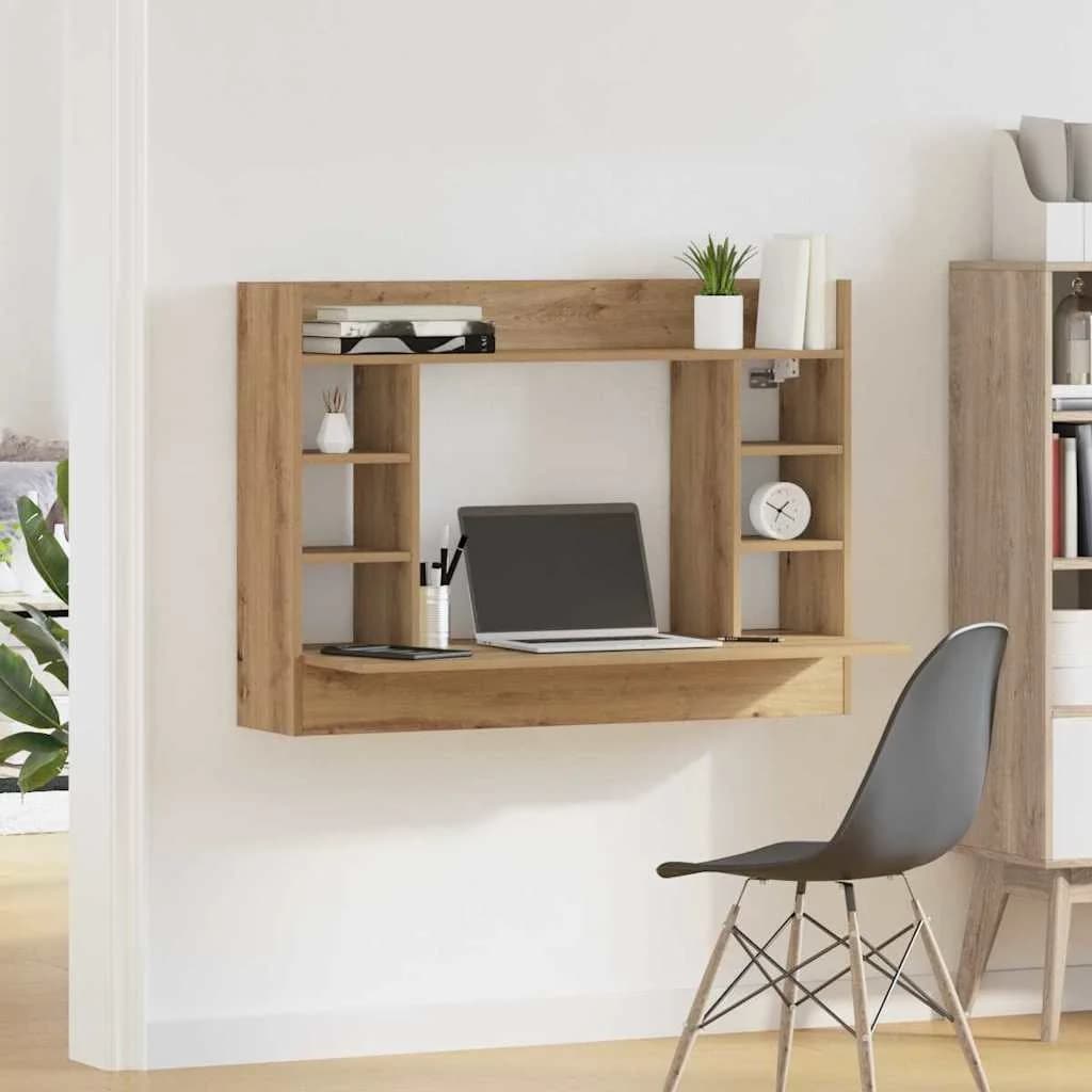 Stenska miza artisan hrast Inženirski les 105 x 48 x 75 cm - slika 4