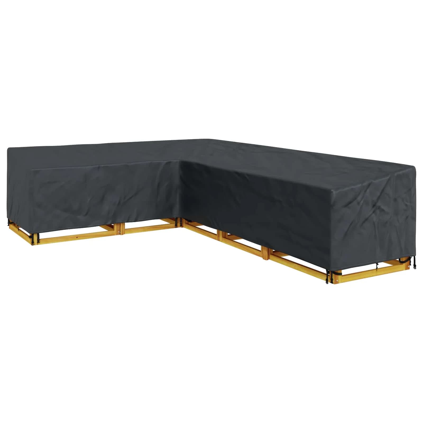 Prevleka za pohištvo Črna 355 x 275 x 80 cm 420D Oxford tkanina - slika 3