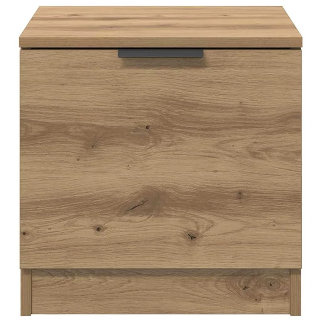 Posteljna omarica 2 kos Umetni hrast 40 x 39 x 40cm - slika 7