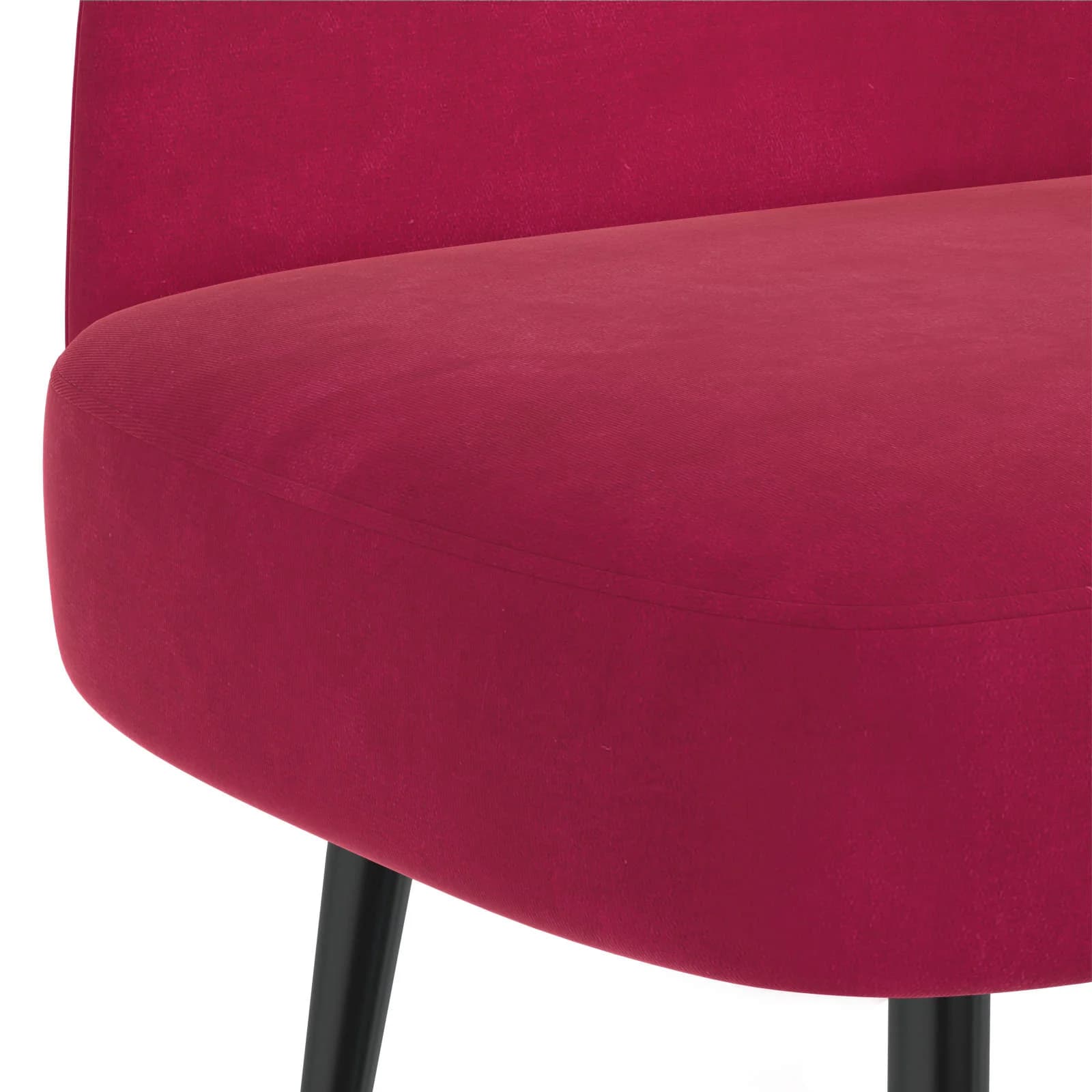 Oblazinjena klop z naslonom vinsko rdeča 110 x 60 x 76 cm Žamet - slika 5