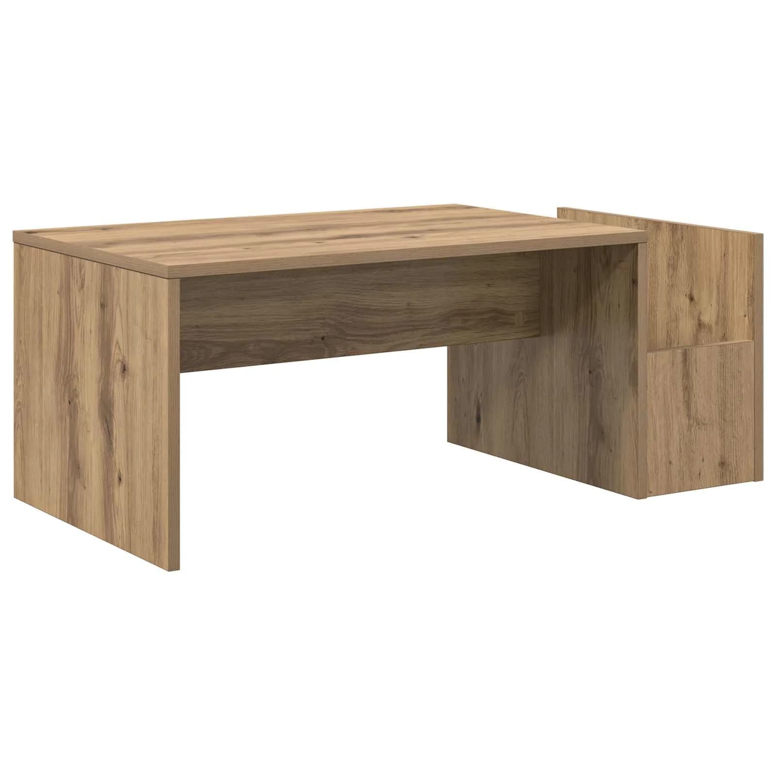 Klubska miza Umetni hrast 90 x 45 x 35 cm Inženirski les - slika 7