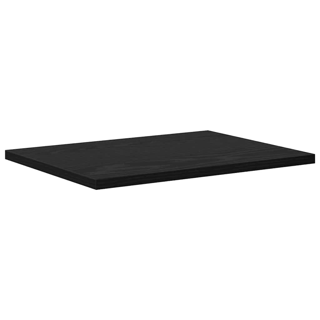 Polica za knjige 3 nivojev 4 kos 40 x 30 x 1,5 cm Črna - slika 5