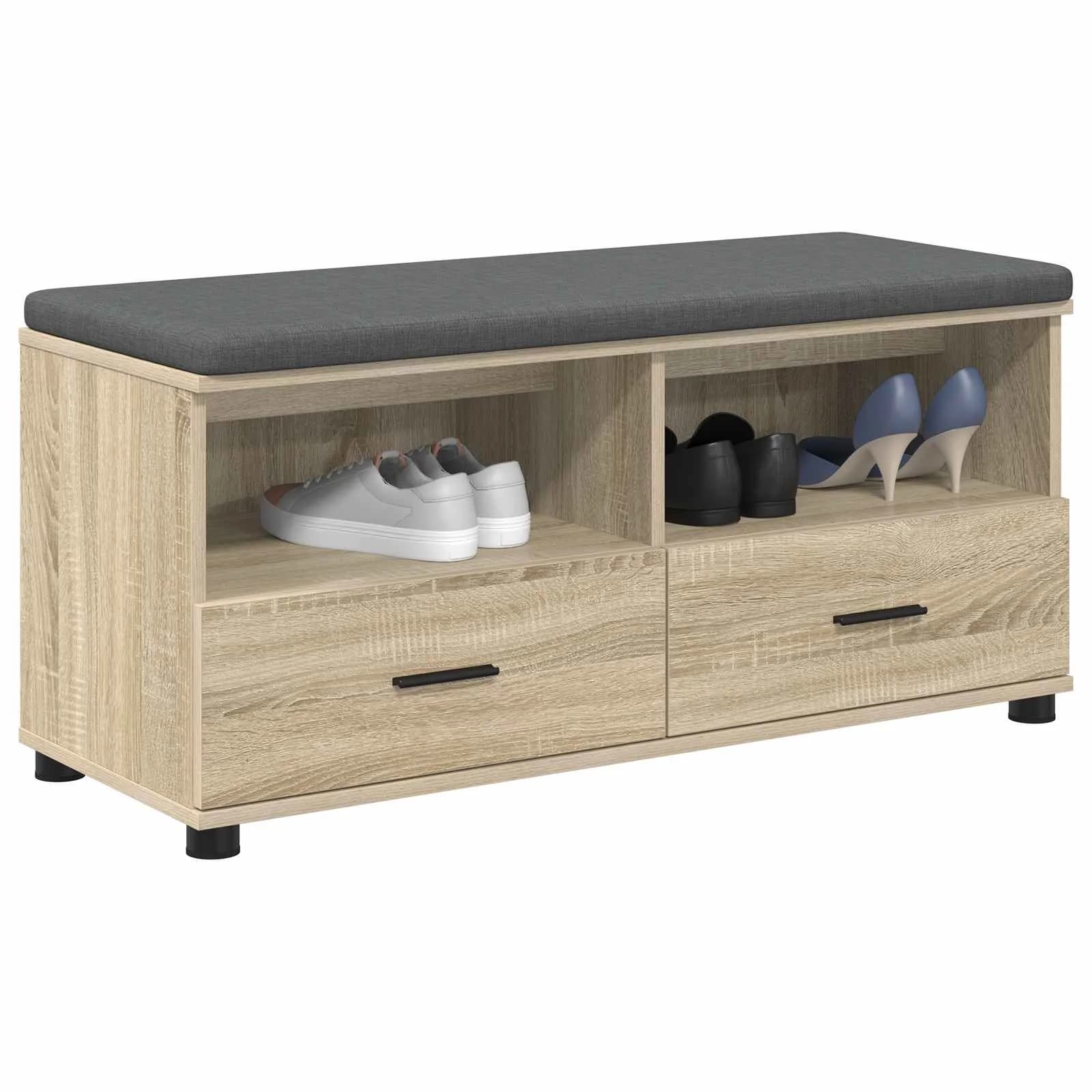 Haldna klop z blazino s predalom Sonoma hrast 100 x 38 x 46 cm - slika 3