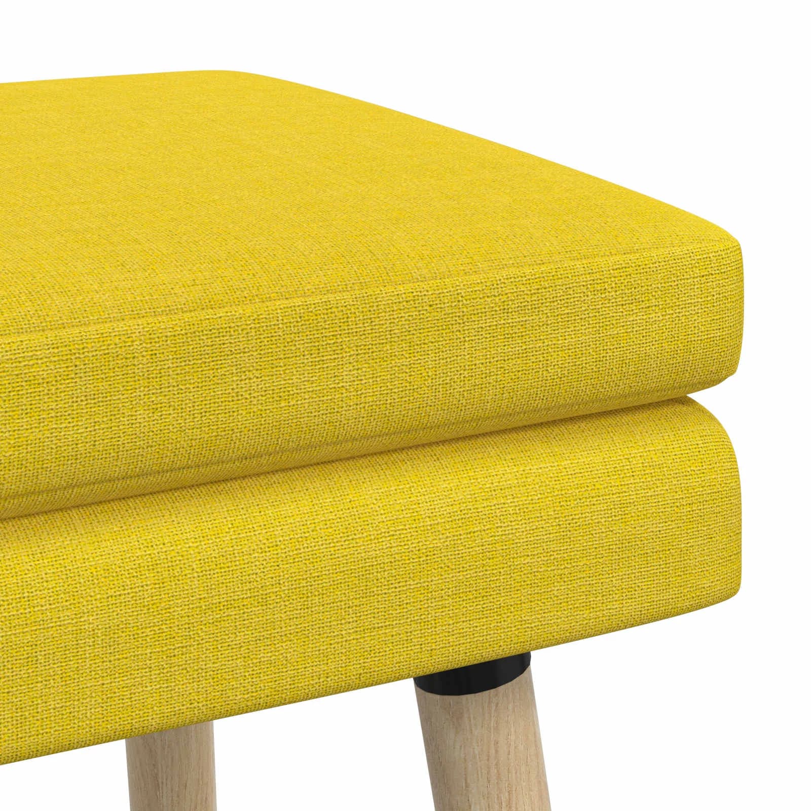 Dvojna klop Svetlo rumena 110 x 40 x 47 cm Blago - slika 6