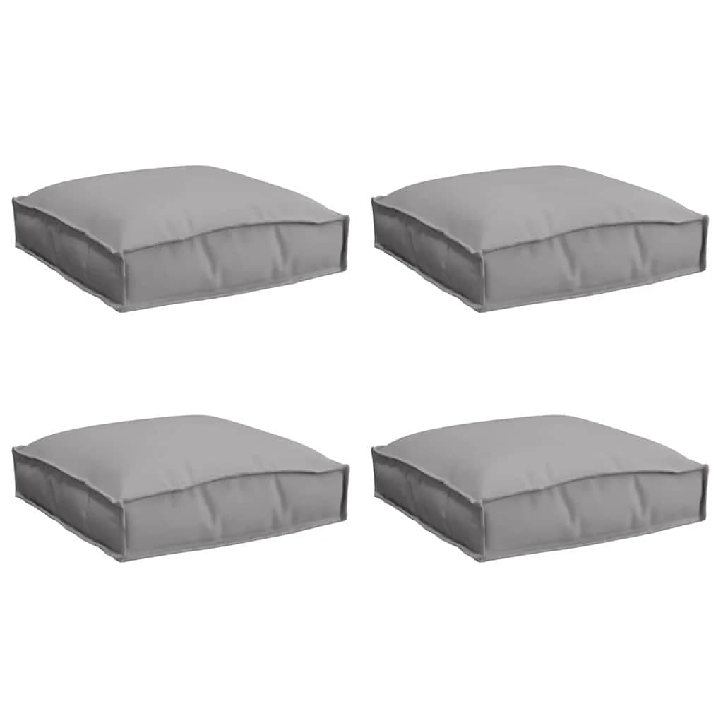Blazina 4 kos Oxford tkanina Siva 40 x 40 x 8 cm - slika 2