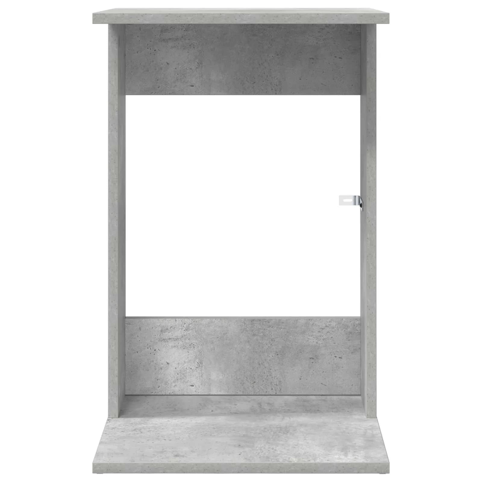 Stranska miza Betonsko siva 40 x 38 x 62,5 cm Inženirski les - slika 5