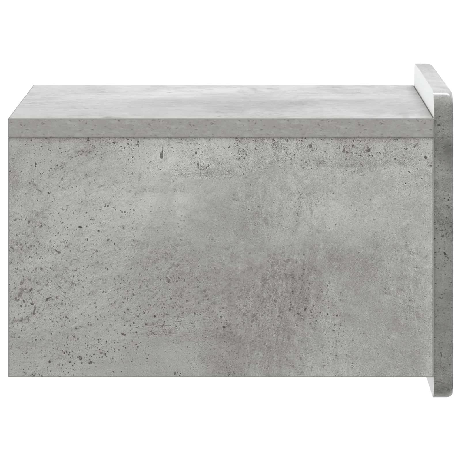 Stenski nočni omarici 2 kos Betonsko siva 33 x 34,5 x 24 cm - slika 8