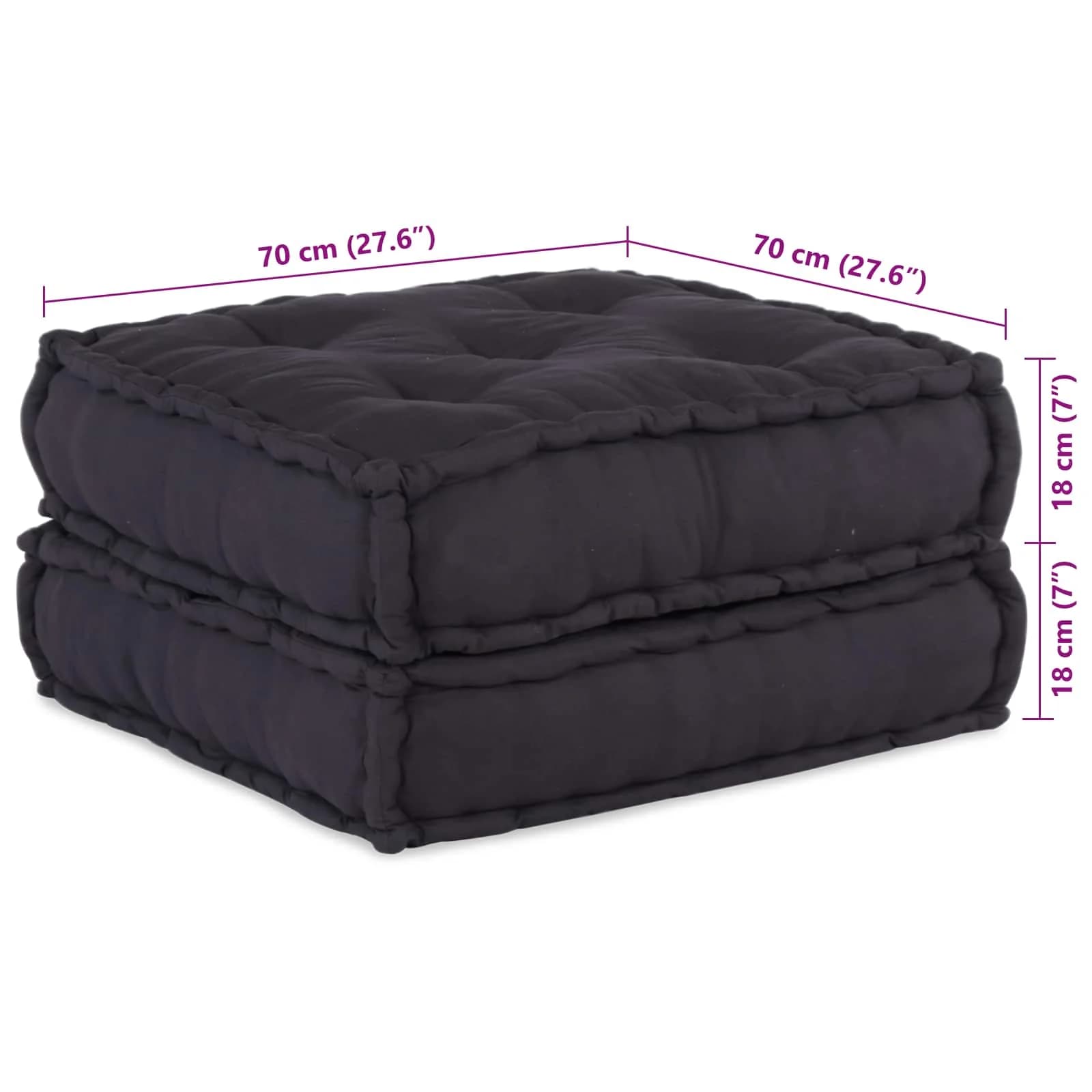 Modularna sedežna enota 2 kos Blago Antracit 140 x 70 x 36 cm - slika 3