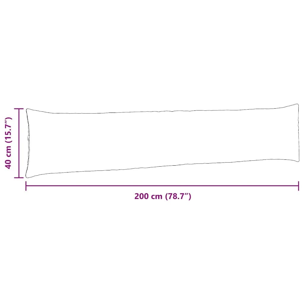 Blazine za kavč 2 pcs Temno siva 200 x 40 cm Žametna tkanina - slika 9