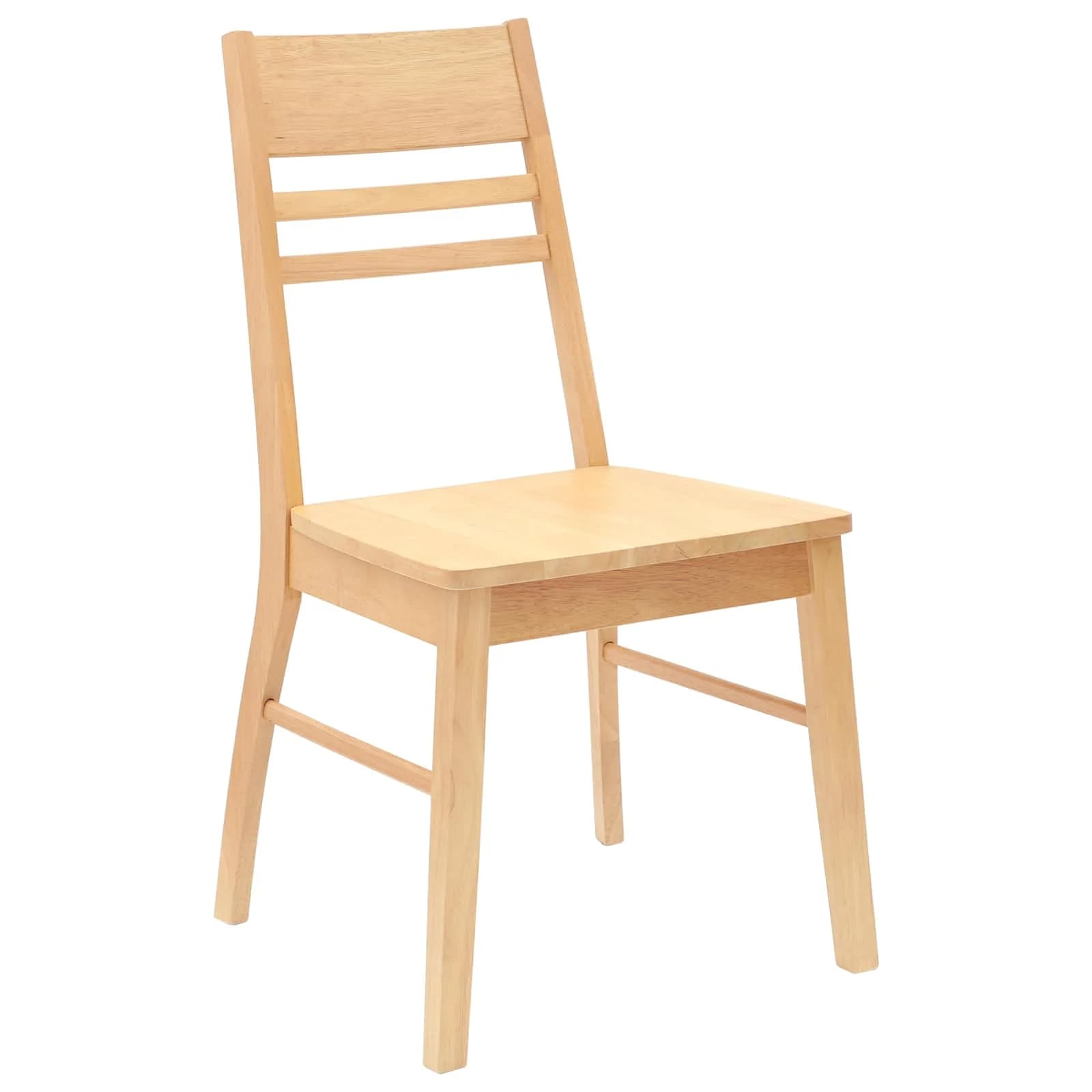 Jedilni stoli 2 kos Masivno gumovo les Naravna 43 x 54 x 89 cm - slika 4