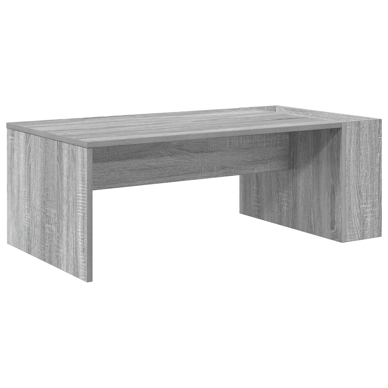Klubska miza Siva Sonoma 95 x 50 x 34 cm Inženirski les - slika 2