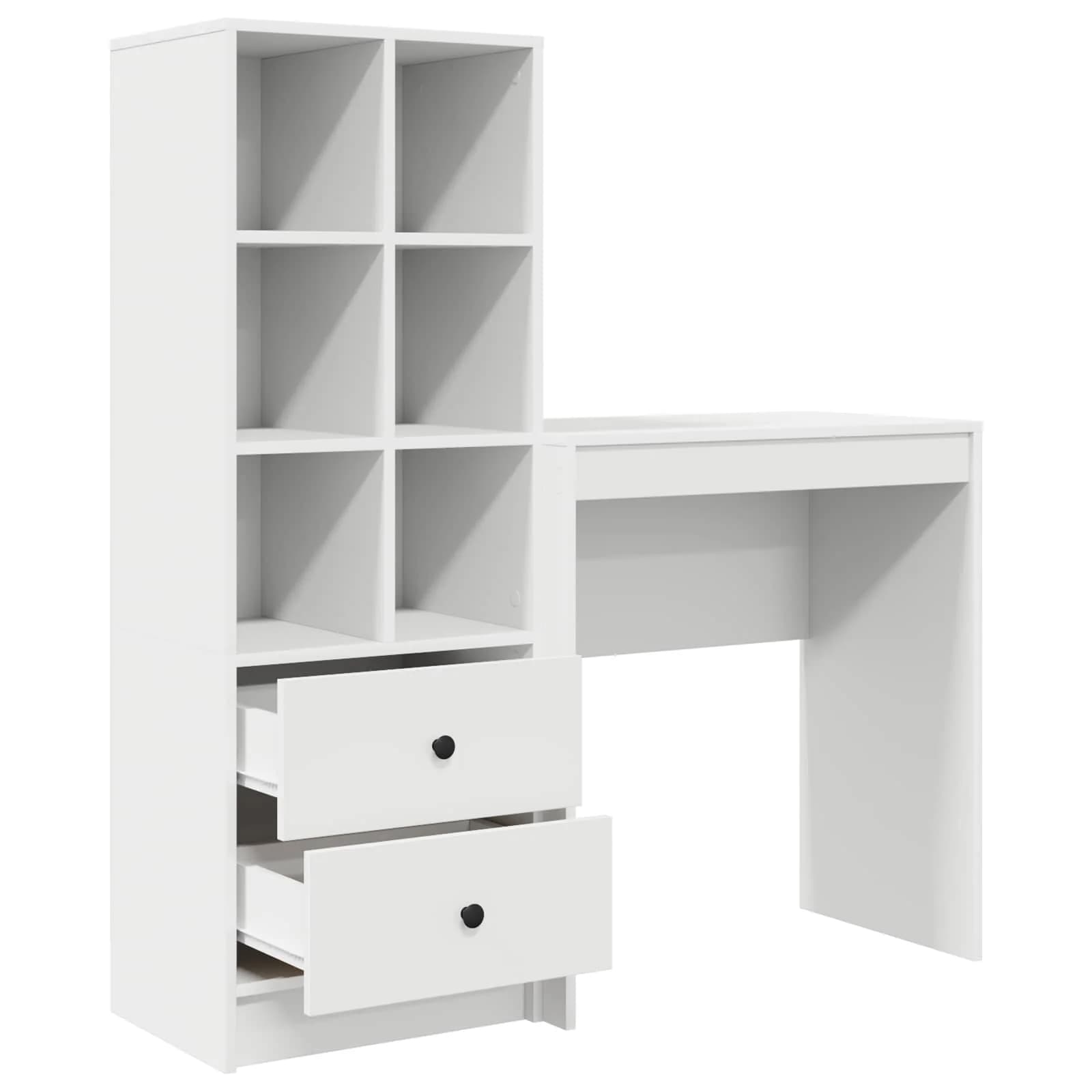 Miza Bela 115,5 x 40 x 127 cm 2 kos - slika 7