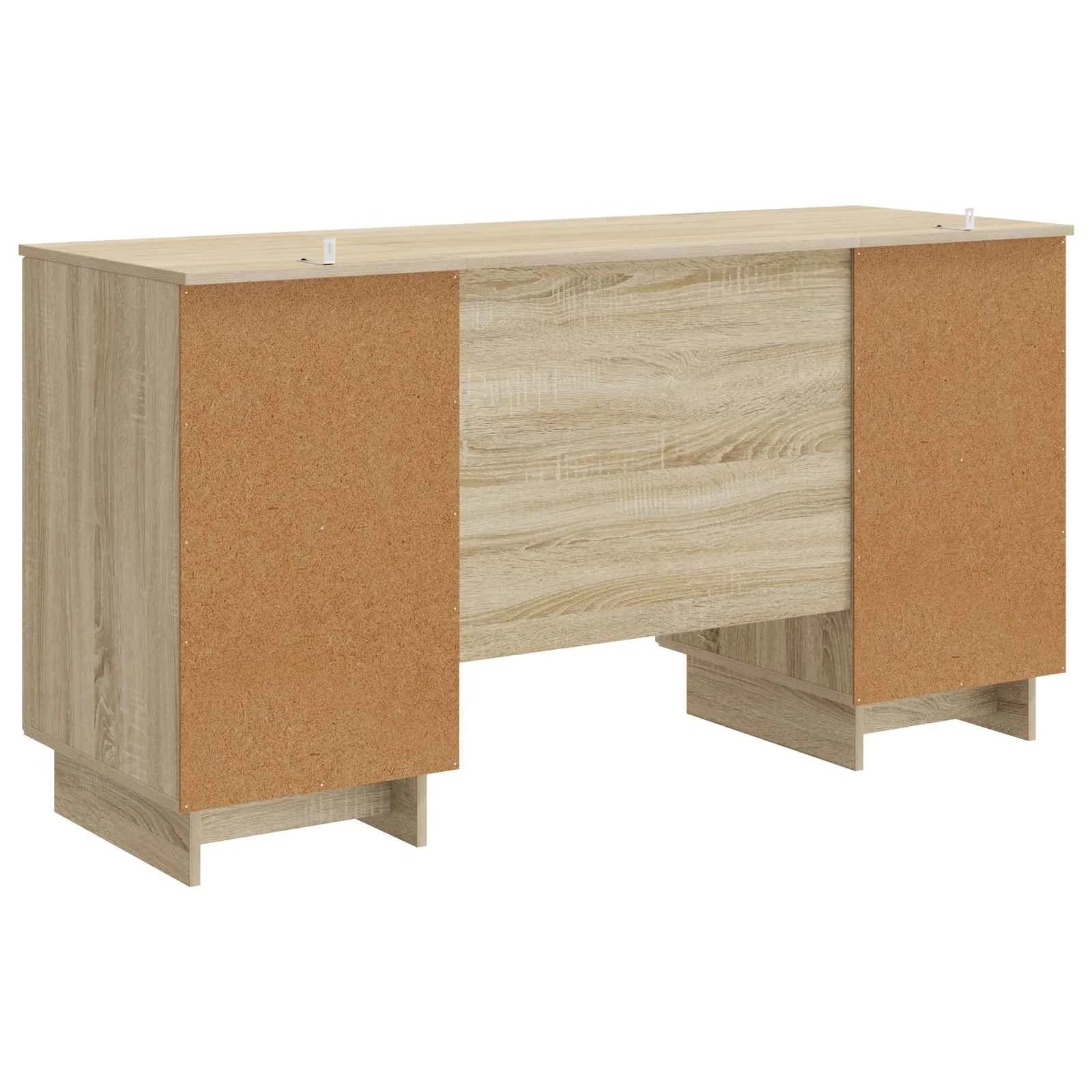Miza Sonoma hrast Inženirski les 142,5 x 50 x 75 cm - slika 7