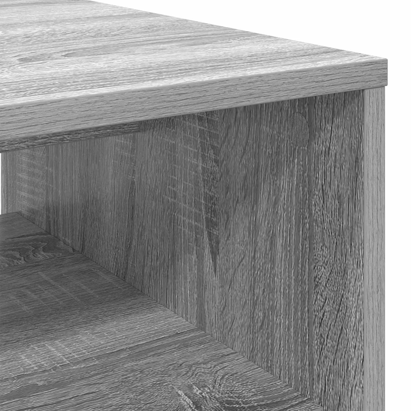 Klubska miza Siva Sonoma 80 x 50 x 40 cm Inženirski les - slika 8